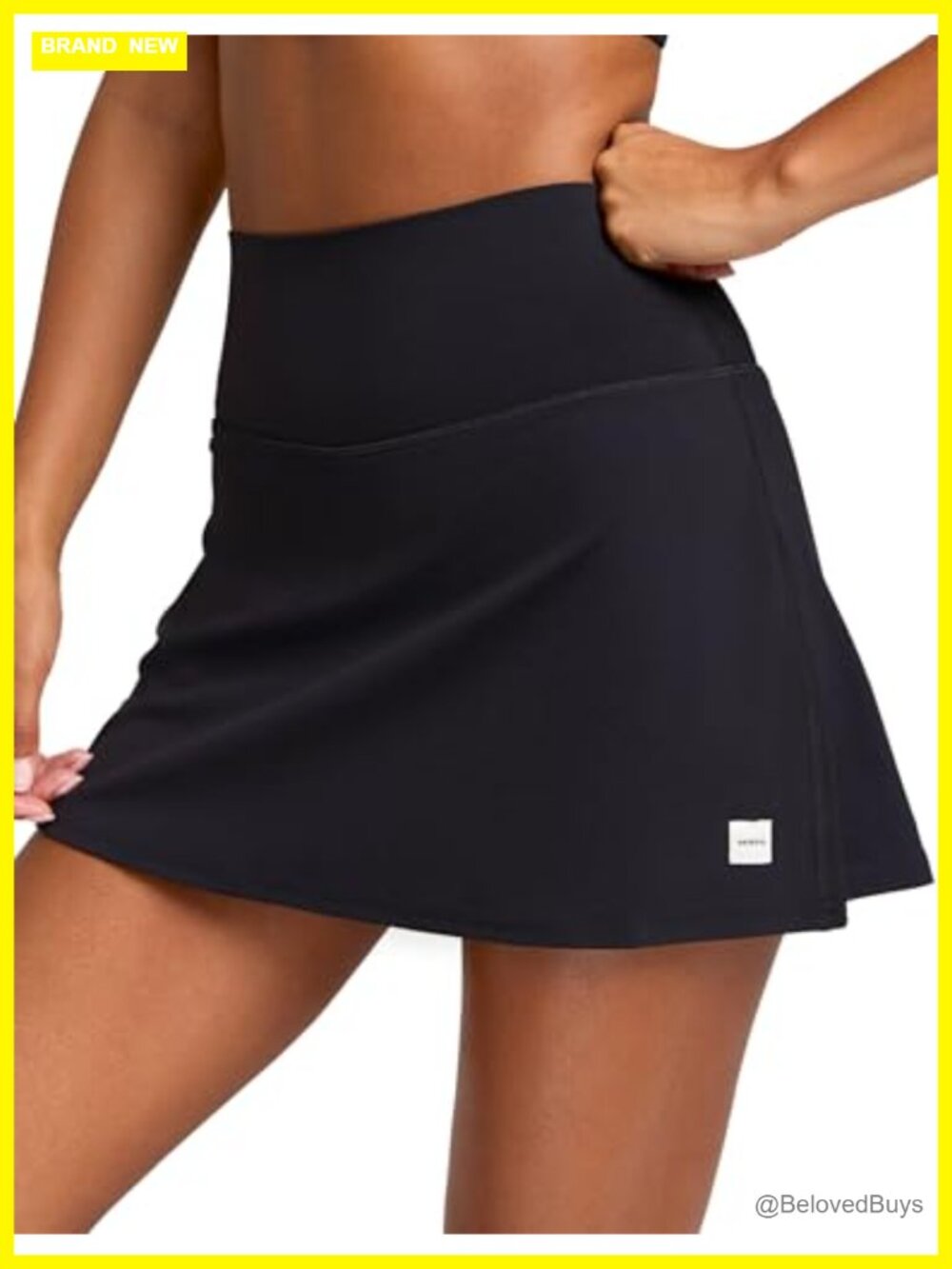 High Waisted Tennis Skort with Pockets Golf Athletic Running Skirt
